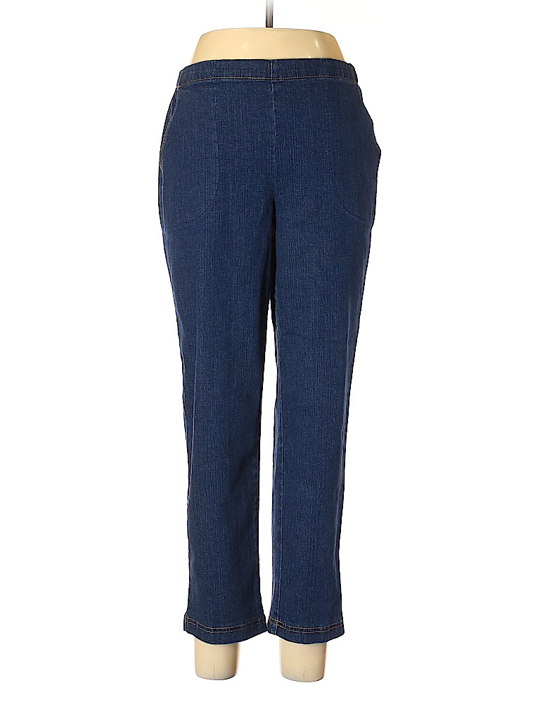 Croft & Barrow Solid Blue Jeans Size 12 Petite short (Petite) - 69% off ...