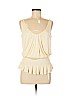 Diane von Furstenberg 100% Micro Modal Ivory Sleeveless Top Size M - photo 1
