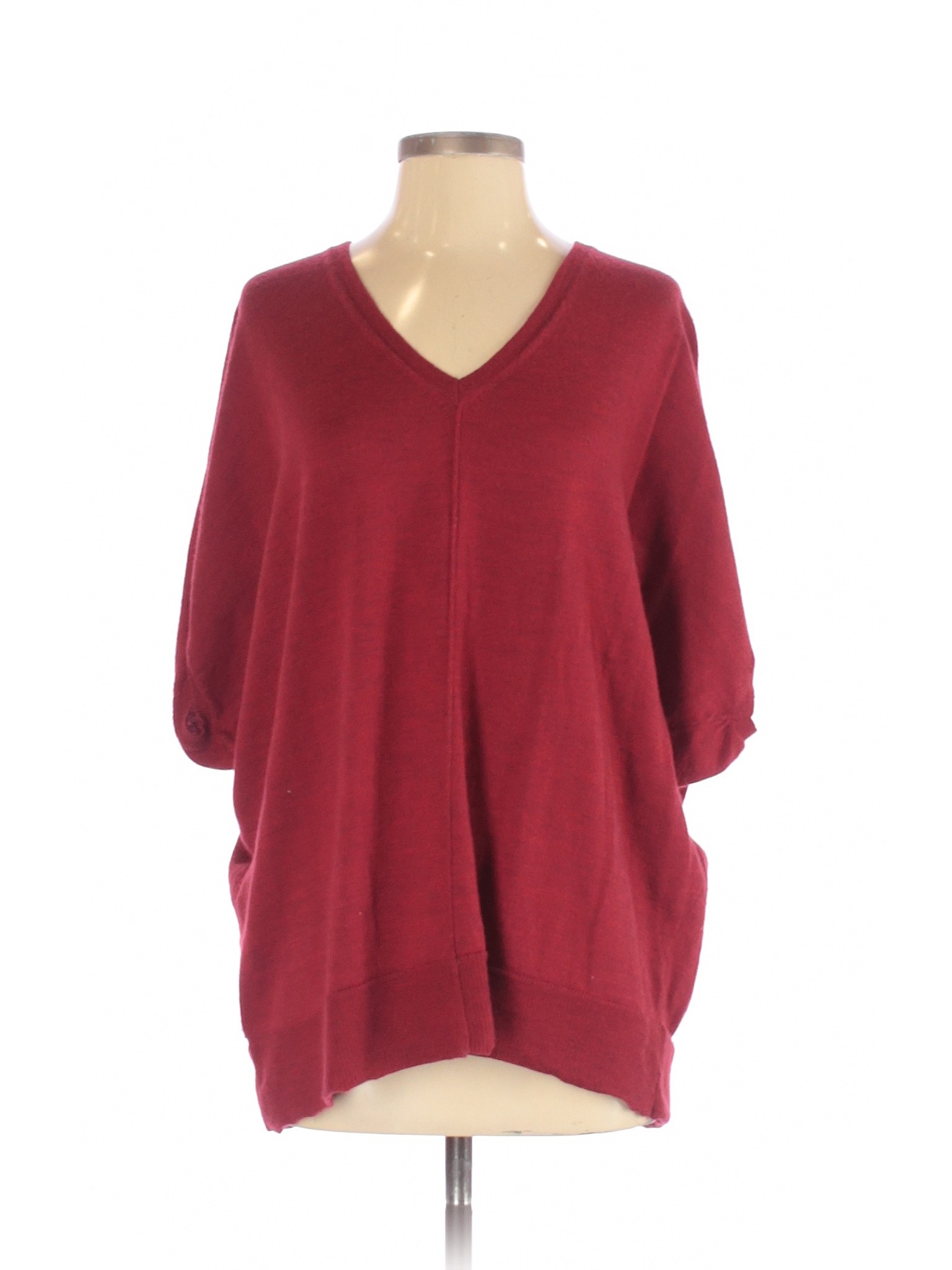 Eileen Fisher Women Red Wool Pullover Sweater S | eBay