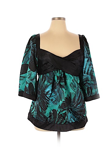 Apostrophe 3/4 Sleeve Blouse (view 1)