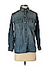 Current/Elliott 100% Cotton Blue Long Sleeve Button-Down Shirt Size XS (0) - photo 1