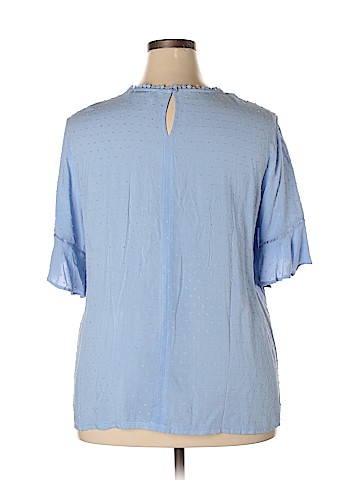 Plus Moda Short Sleeve Blouse (view 2)