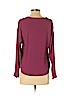 Ann Taylor LOFT 100% Polyester Purple Long Sleeve Blouse Size XS (petite) - photo 2