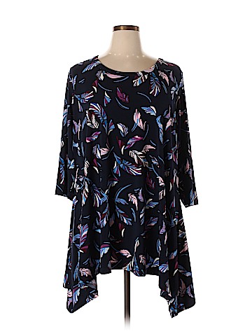 Woman Within 3/4 Sleeve Top (view 1)