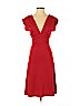 Diane von Furstenberg 100% Wool Red Casual Dress Size 8 - photo 1