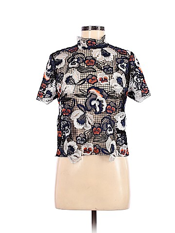 Self-Portrait Short Sleeve Blouse (view 1)