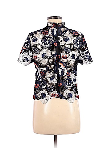 Self-Portrait Short Sleeve Blouse (view 2)