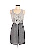 Needle & Thread Gray Casual Dress Size M - photo 1