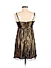 Rebecca Taylor 100% Silk Gold Cocktail Dress Size 6 - photo 2