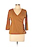 Soft Surroundings Gold 3/4 Sleeve Top Size L (petite) - photo 1