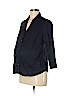 Motherhood Black 3/4 Sleeve Button-Down Shirt Size M - photo 1