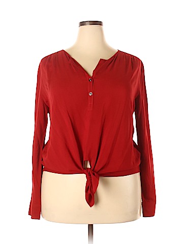 Karen Kane Long Sleeve Blouse (view 1)