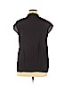 MICHAEL Michael Kors 100% Polyester Black Short Sleeve Blouse Size XL - photo 2