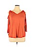 Chico's Orange 3/4 Sleeve Top Size XL (3) - photo 1