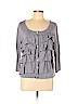 Garnet Hill 100% Cotton Gray Cardigan Size L - photo 1
