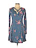 Mudd Blue Casual Dress Size L - photo 1