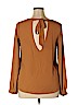 Forever 21 Contemporary 100% Polyester Tan Long Sleeve Blouse Size XL - photo 2