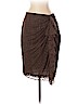 W by Worth 100% Polyester Brown Casual Skirt Size 2 - photo 1