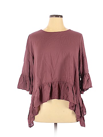 Simply Vera Vera Wang 3/4 Sleeve Blouse (view 1)