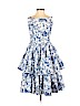 J. Peterman Blue Cocktail Dress Size 0 - photo 1