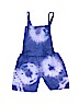 e.c.c. 100% Acrylic Tie-dye Blue Overall Shorts Size 2 - photo 2