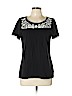 Talbots 100% Cotton Black Short Sleeve Top Size L (petite) - photo 1
