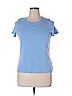 St. John's Bay 100% Cotton Blue Short Sleeve T-Shirt Size XL (petite) - photo 1