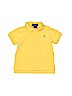 Polo by Ralph Lauren 100% Cotton Solid Yellow Short Sleeve Polo 9-12 MO / 12 MO - photo 1