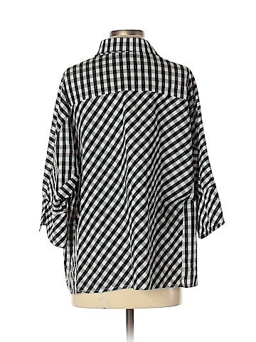 Comfy U.S.A. 3/4 Sleeve Button-Down Shirt (view 2)