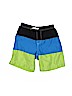 Lands' End 100% Polyester Stripes Color Block Black Board Shorts Size L (toddler) - photo 1