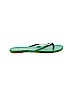 Lauren Conrad Green Flip Flops Size 7 - photo 1