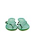 Lauren Conrad Green Flip Flops Size 7 - photo 2