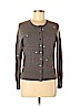 Halogen 100% Cashmere Gray Cashmere Cardigan Size L (petite) - photo 1