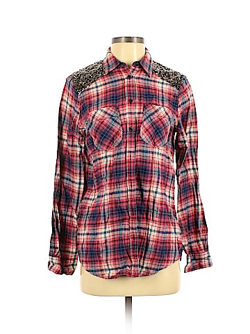 Express Long Sleeve Button-Down Shirt (view 1)