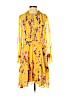 The Kooples 100% Silk Yellow Casual Dress Size S - photo 1