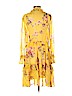 The Kooples 100% Silk Yellow Casual Dress Size S - photo 2