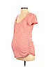Old Navy - Maternity 100% Cotton Orange Short Sleeve T-Shirt Size S - photo 1