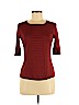 Akris Punto Brown 3/4 Sleeve Top Size 8 - photo 1