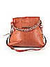 B Makowsky Orange Leather Crossbody Bag One size - photo 1
