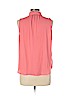 Ann Taylor LOFT 100% Polyester Pink Sleeveless Blouse Size L (petite) - photo 2