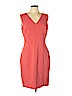 White House Black Market Orange Casual Dress Size 10 - photo 1