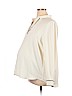 Ann Taylor LOFT 100% Polyester Ivory Long Sleeve Blouse Size XL - photo 1