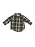 Old Navy 100% Cotton Green Long Sleeve Button-Down Shirt Size 3-6 mo - photo 1