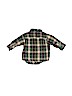 Old Navy 100% Cotton Green Long Sleeve Button-Down Shirt Size 3-6 mo - photo 2