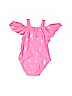 First Impressions 100% Polyester Pink One Piece Swimsuit Size 6-9 mo - photo 2