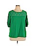 Jones New York Green 3/4 Sleeve Top Size 1X - photo 1