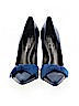 Jessica Simpson 100% Leather Blue Heels Size 6 - photo 2