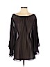 Scoop LLC. 100% Silk Black 3/4 Sleeve Silk Top Size S (petite) - photo 1