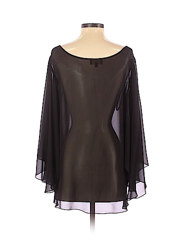 Scoop LLC. 3/4 Sleeve Silk Top (view 2)