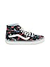 Vans Print Black Sneakers Size 9 1/2 - photo 1